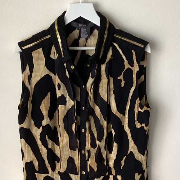 Per Se Dresses & Skirts - Per Se Silk Leopard Print Dress Sz 4